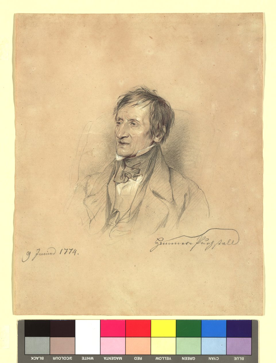 Joseph von Hammer (1774-1856), diplomaat, oriëntalist door Josef Danhauser