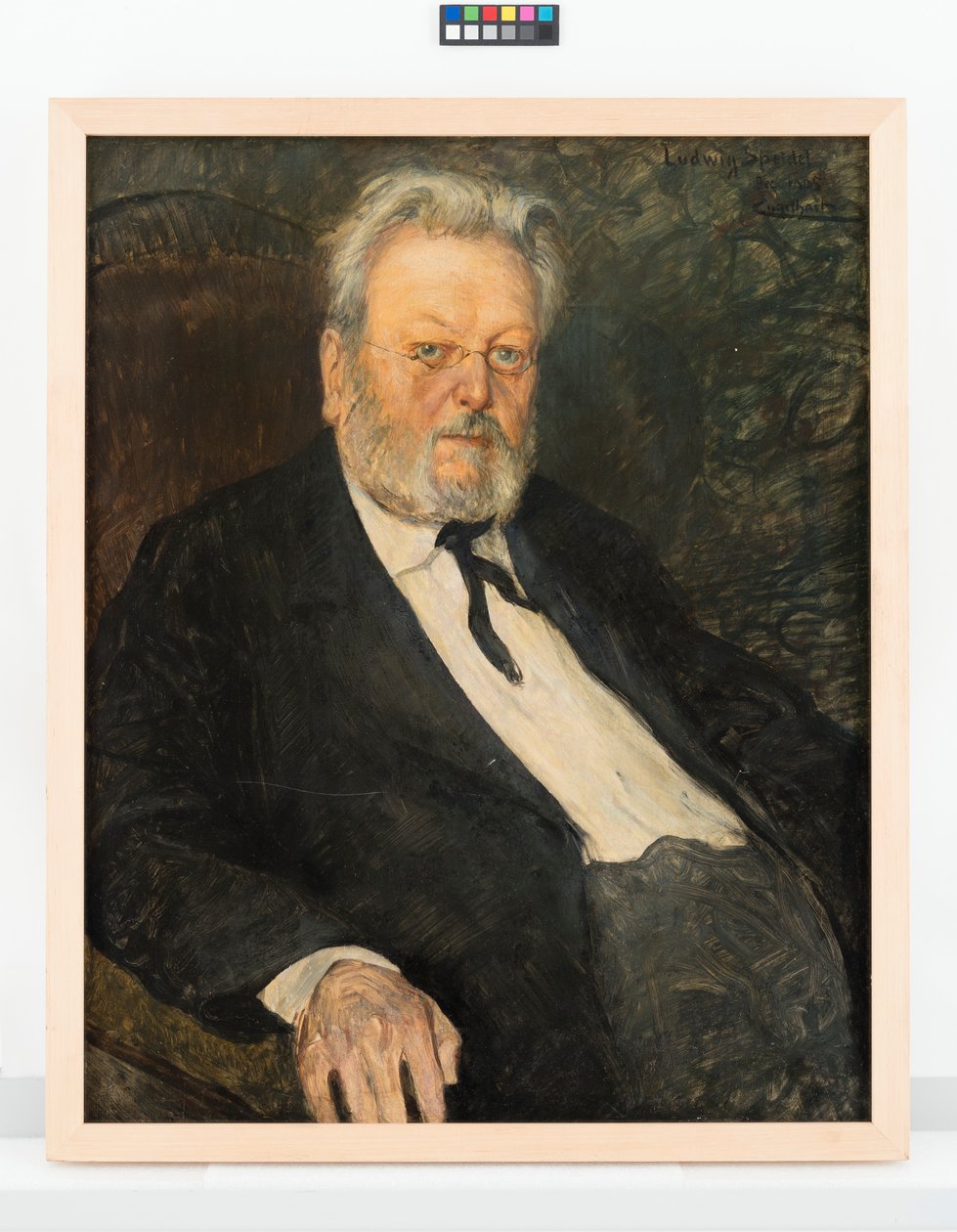 Ludwig Speidel door Josef Engelhart