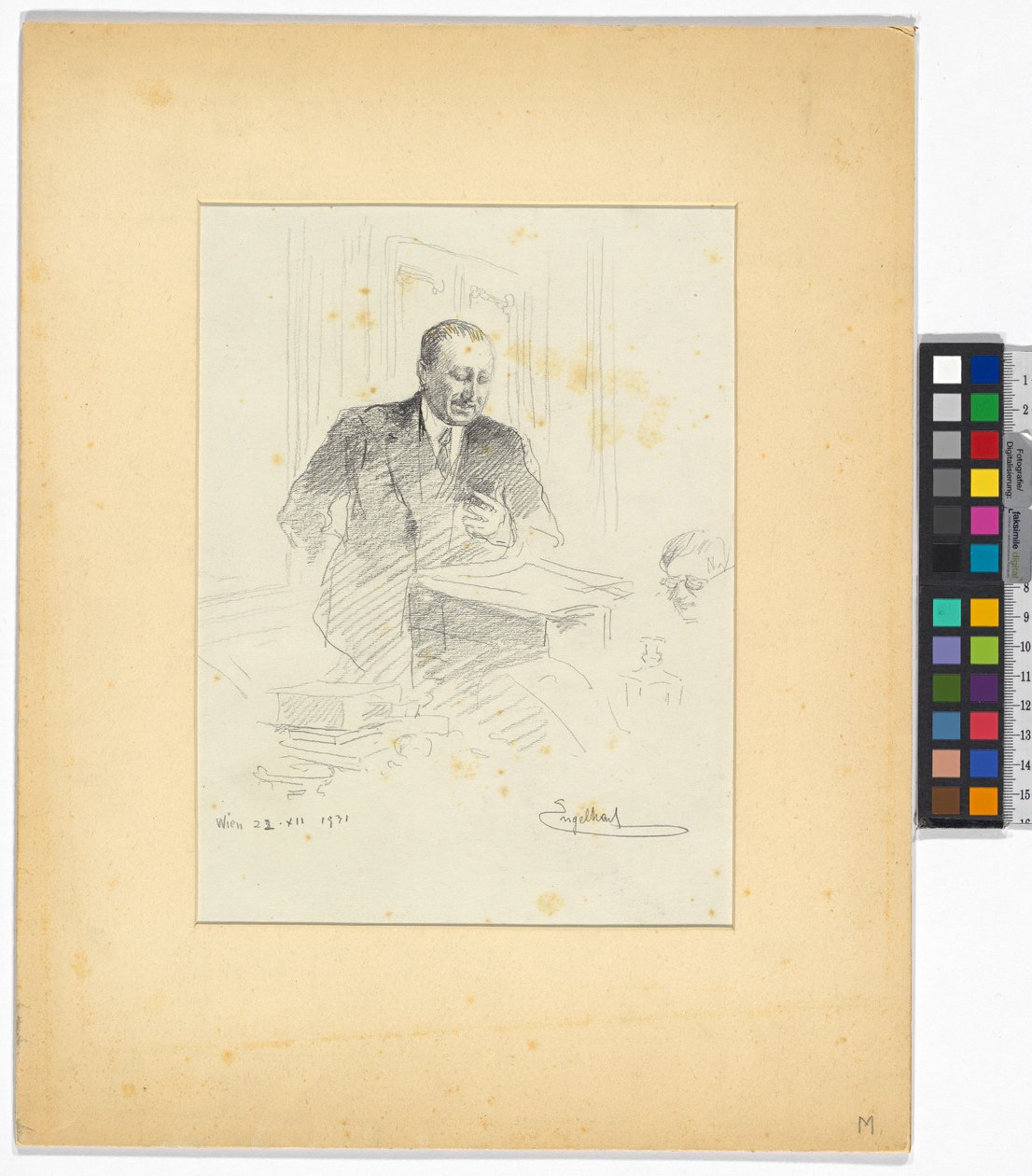 Studie uit het proces van Salem door Josef Engelhart