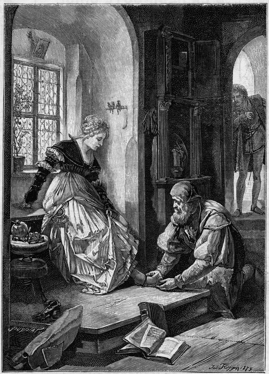 Eva in de werkplaats van Hans Sachs (Act III van de opera 
