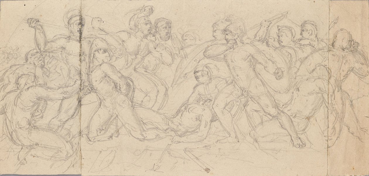 Klassieke vechtscène door Josef Gisela