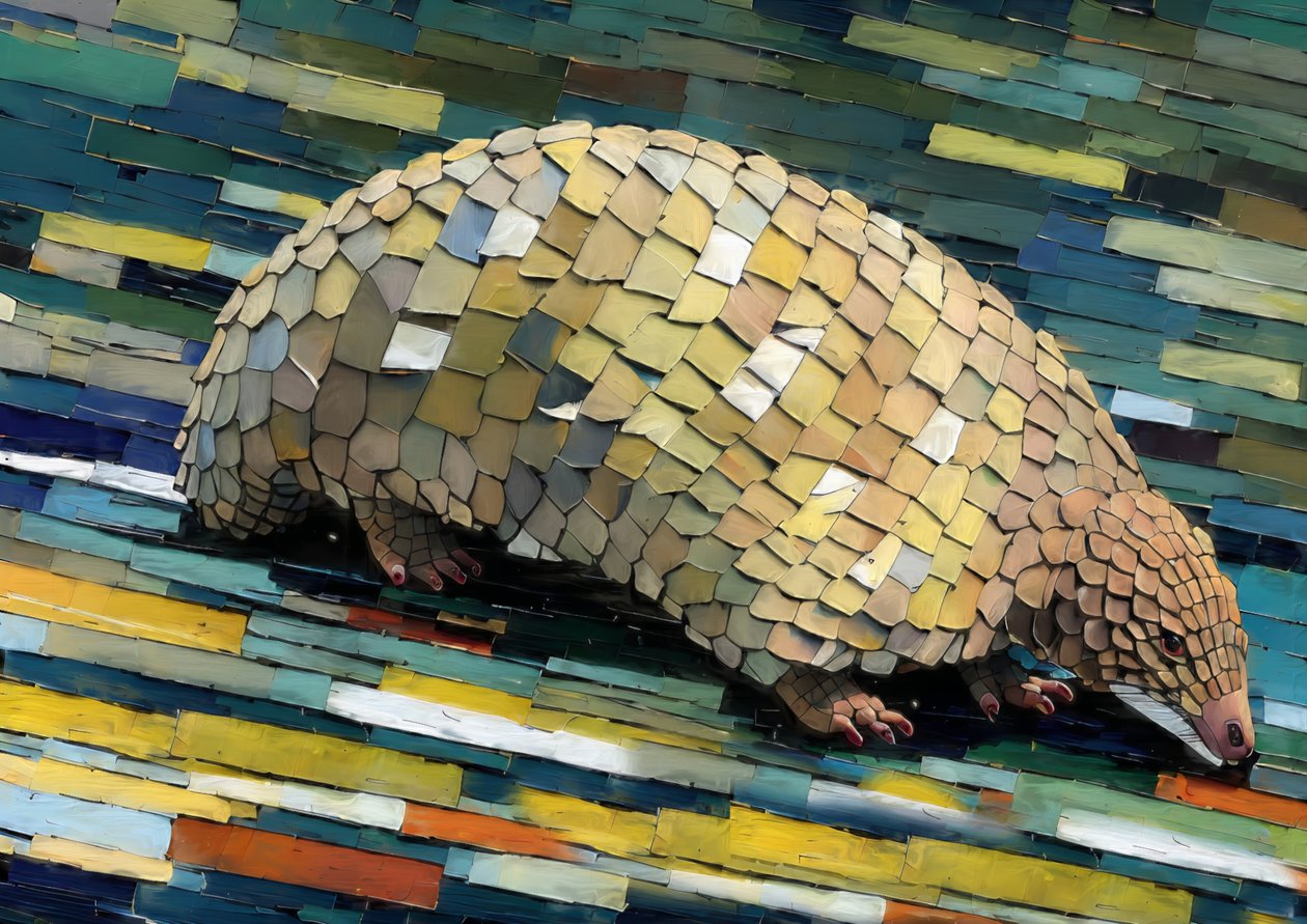 Dieren: pangolin 2 door Josef Johann Michel