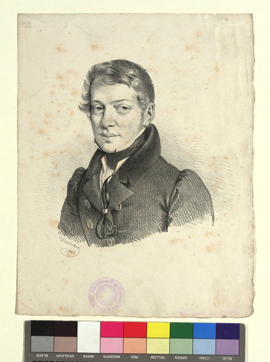 Emanuel Ritter von Neuwall door Josef Kriehuber