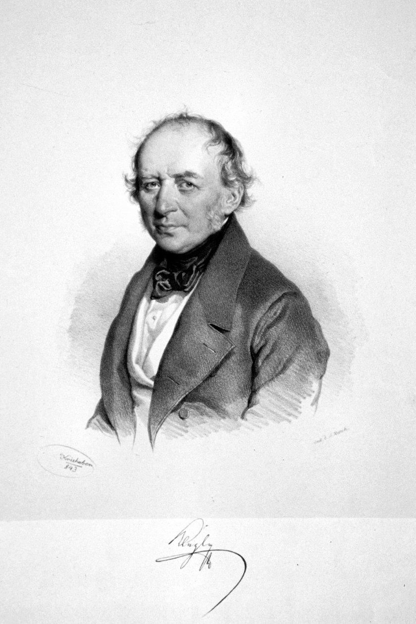 Franz Joachim Kleyle Litho door Josef Kriehuber