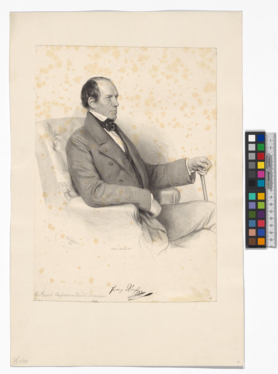 Franz Riepl, directeur van de Keizer Ferdinand-Noordspoorweg door Josef Kriehuber