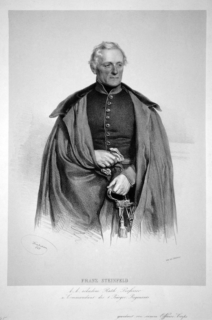 Franz Steinfeld Litho door Josef Kriehuber