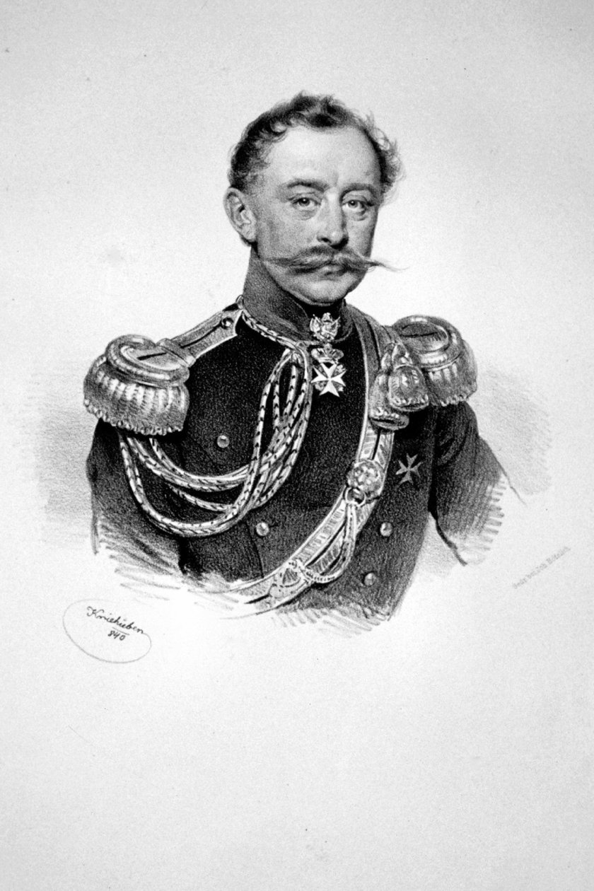 Friedrich Damian Theodor Philipp Schönborn Litho door Josef Kriehuber