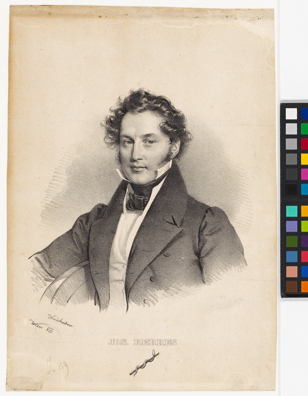 Josef Berres door Josef Kriehuber