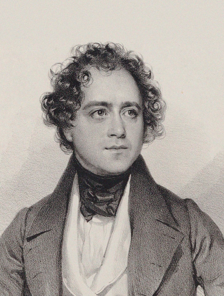 Portret van de componist Johann Vesque von Püttlingen door Josef Kriehuber