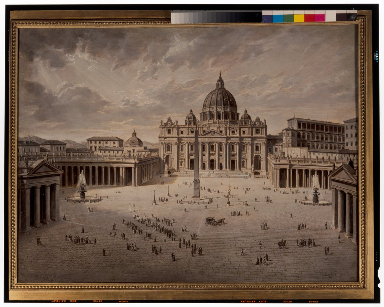 Sint-Pietersplein & Een Uitzicht op het Forum in Rome door Josef Langl