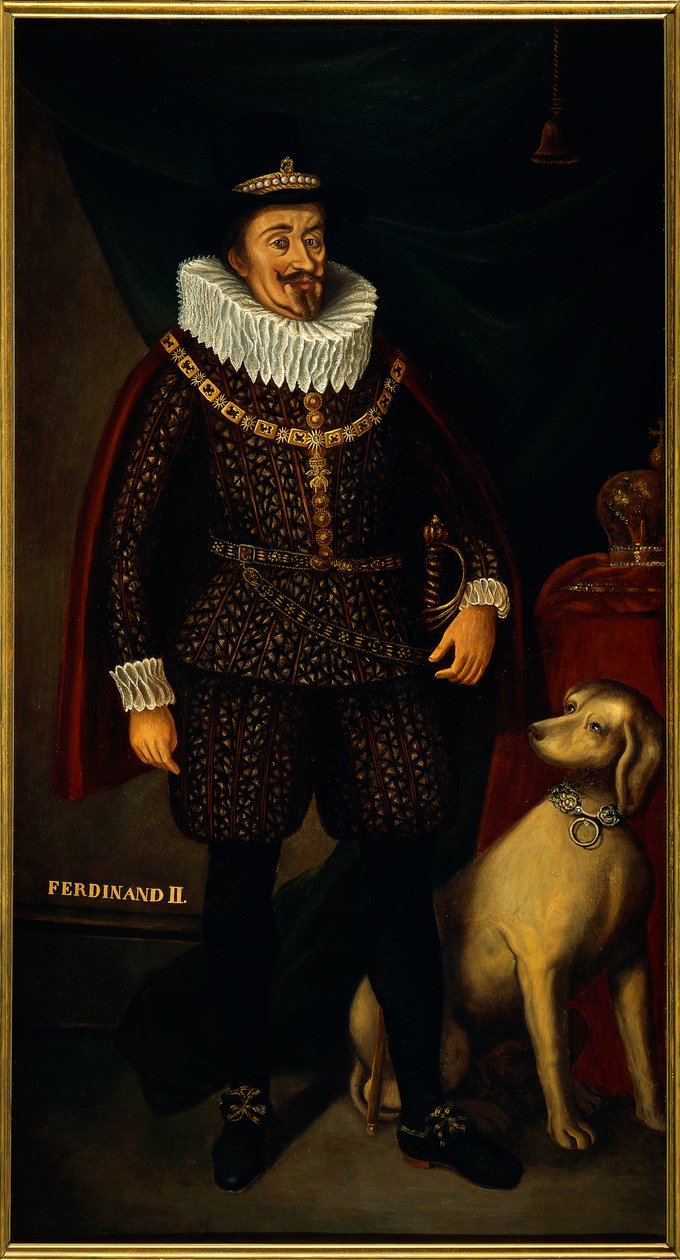 Portret van Ferdinand II van Oostenrijk (Graz) door Josef and Mayrhofer Friedrich Kiss