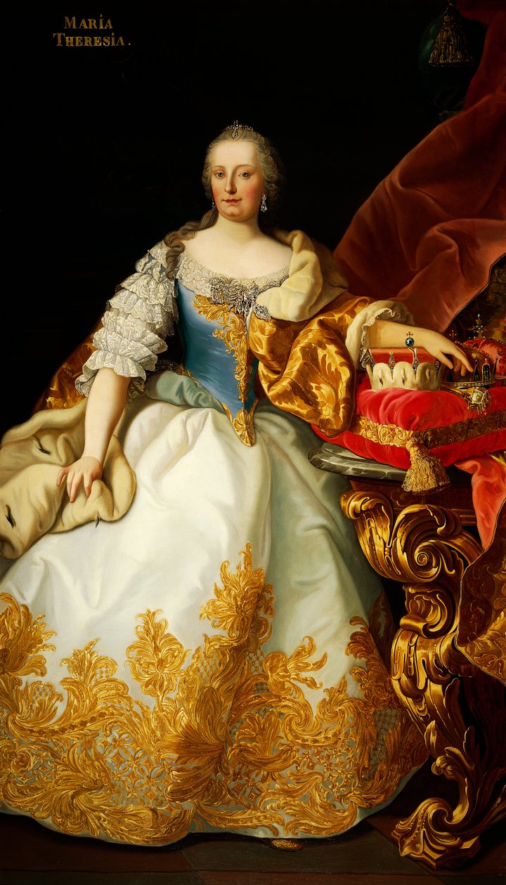 Portret van Maria Theresia van Oostenrijk door Josef and Mayrhofer Friedrich Kiss