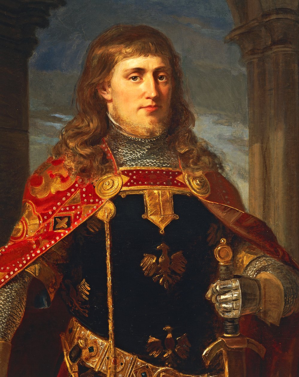 Portret van Filips IV van Frankrijk, bekend als Filips de Schone door Josef and Mayrhofer Friedrich Kiss