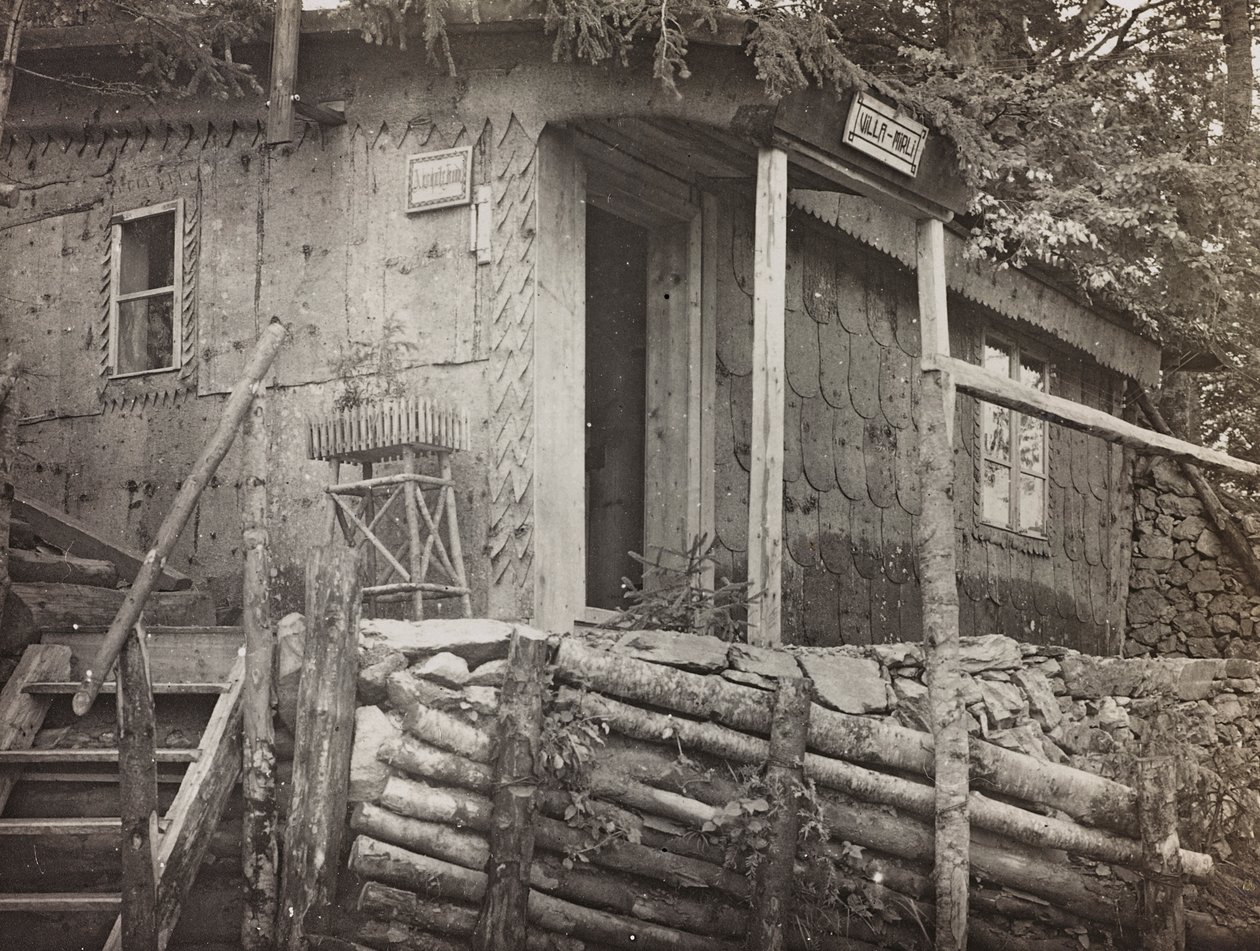 Album "Meine weltkriegs - Erinnerungen South-West Front (Karinthië, Italië, Zuid-Tirol) 31/03/1915-12/11/1918 - Josef Zohles Wenen": commandopost door Josef Zohles