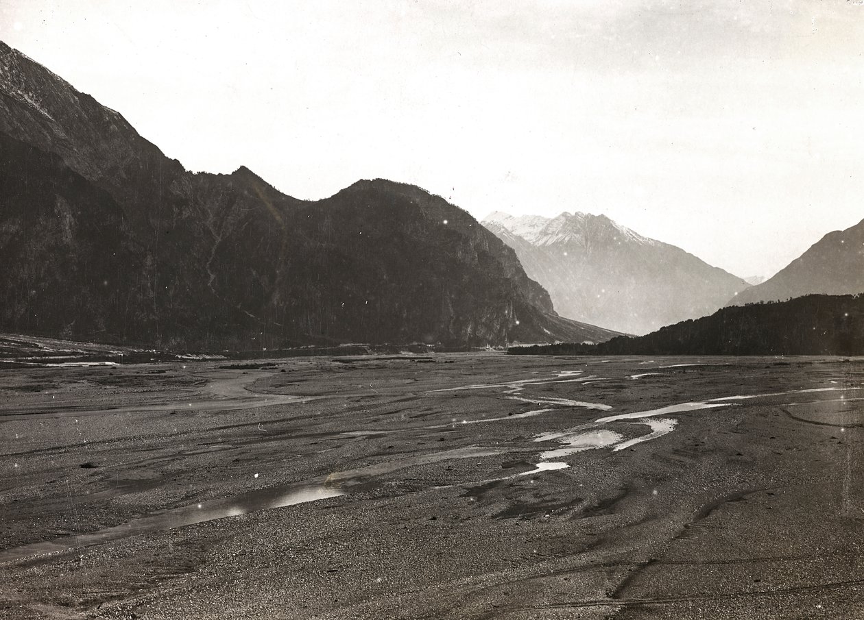 Album "Meine weltkriegs - Erinnerungen South-West Front (Karinthië, Italië, Zuid-Tirol) 31/03/1915-12/11/1918 - Josef Zohles Wien": de rivier Tagliamento in Mo door Josef Zohles