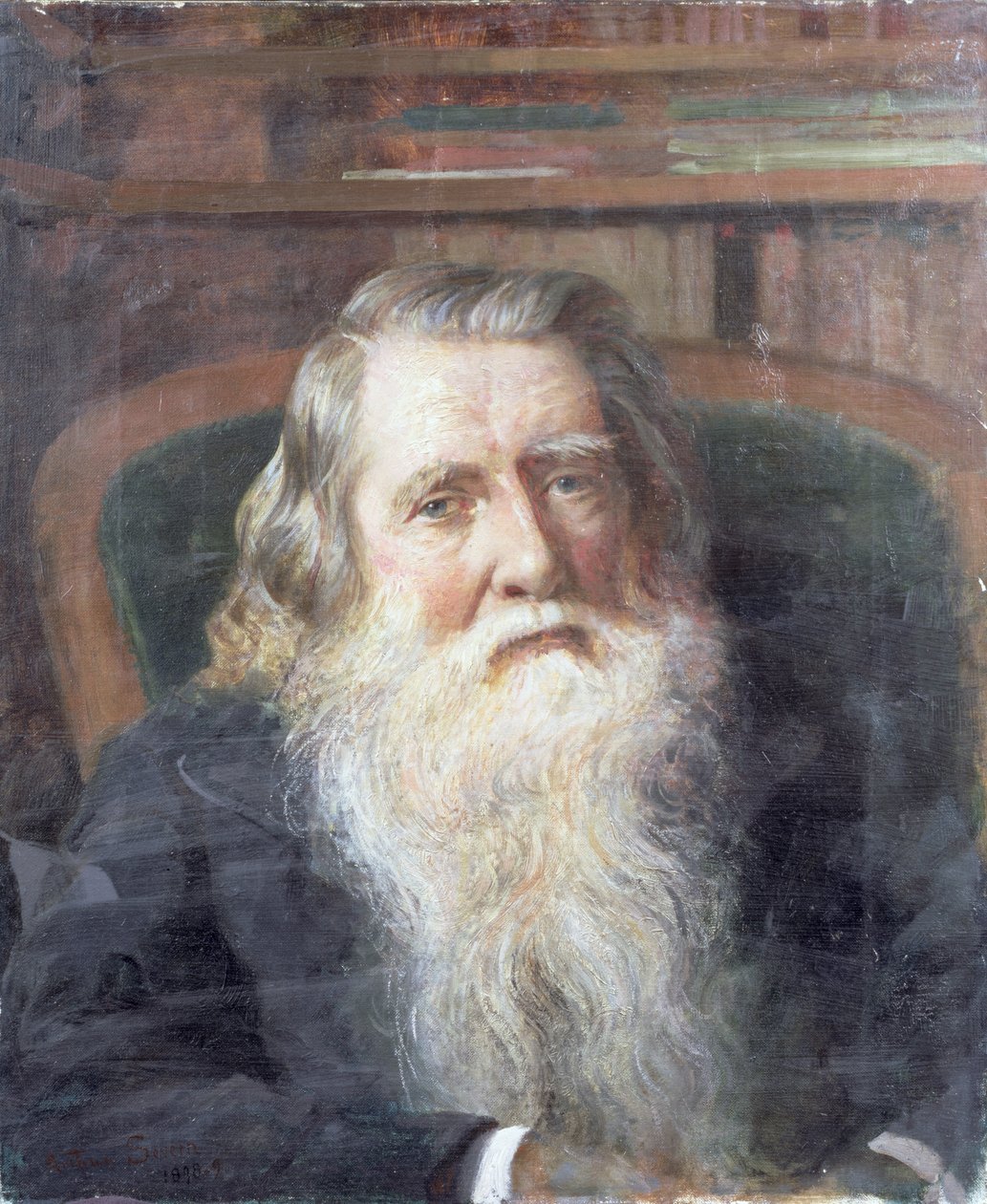 Portret van John Ruskin (1819-1900) 1898-99 door Joseph Severn