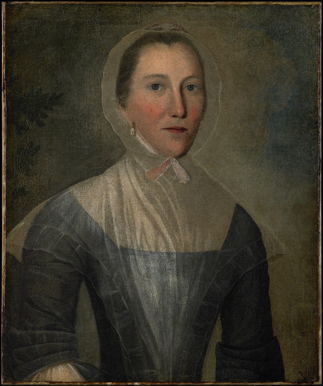 Portret van Mary Crosswell, 1763 door Joseph Badger
