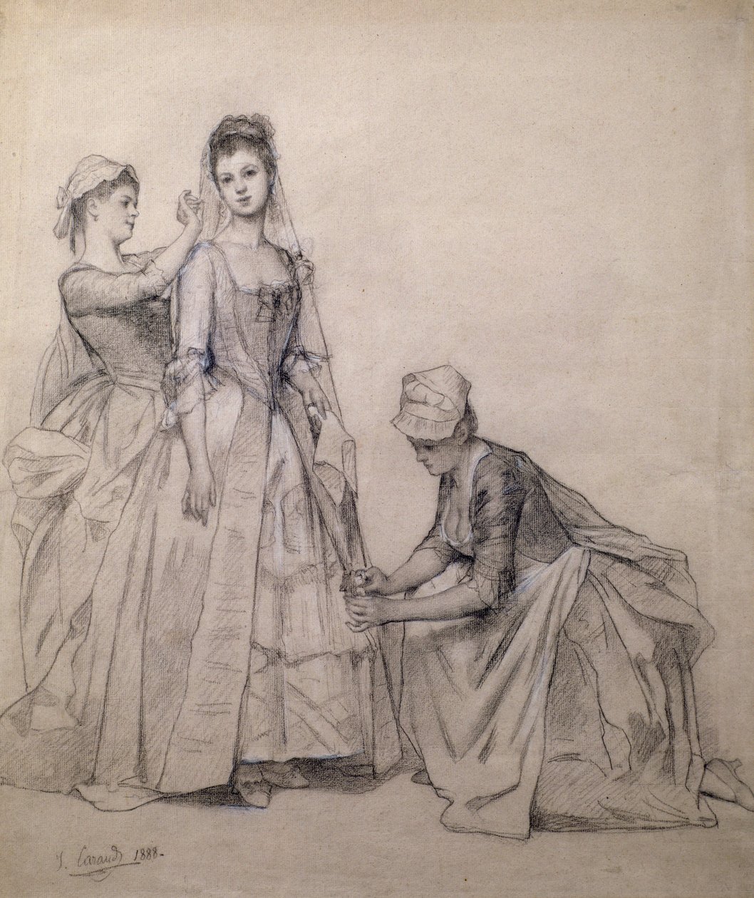 Zorgen voor de bruid door Joseph Caraud