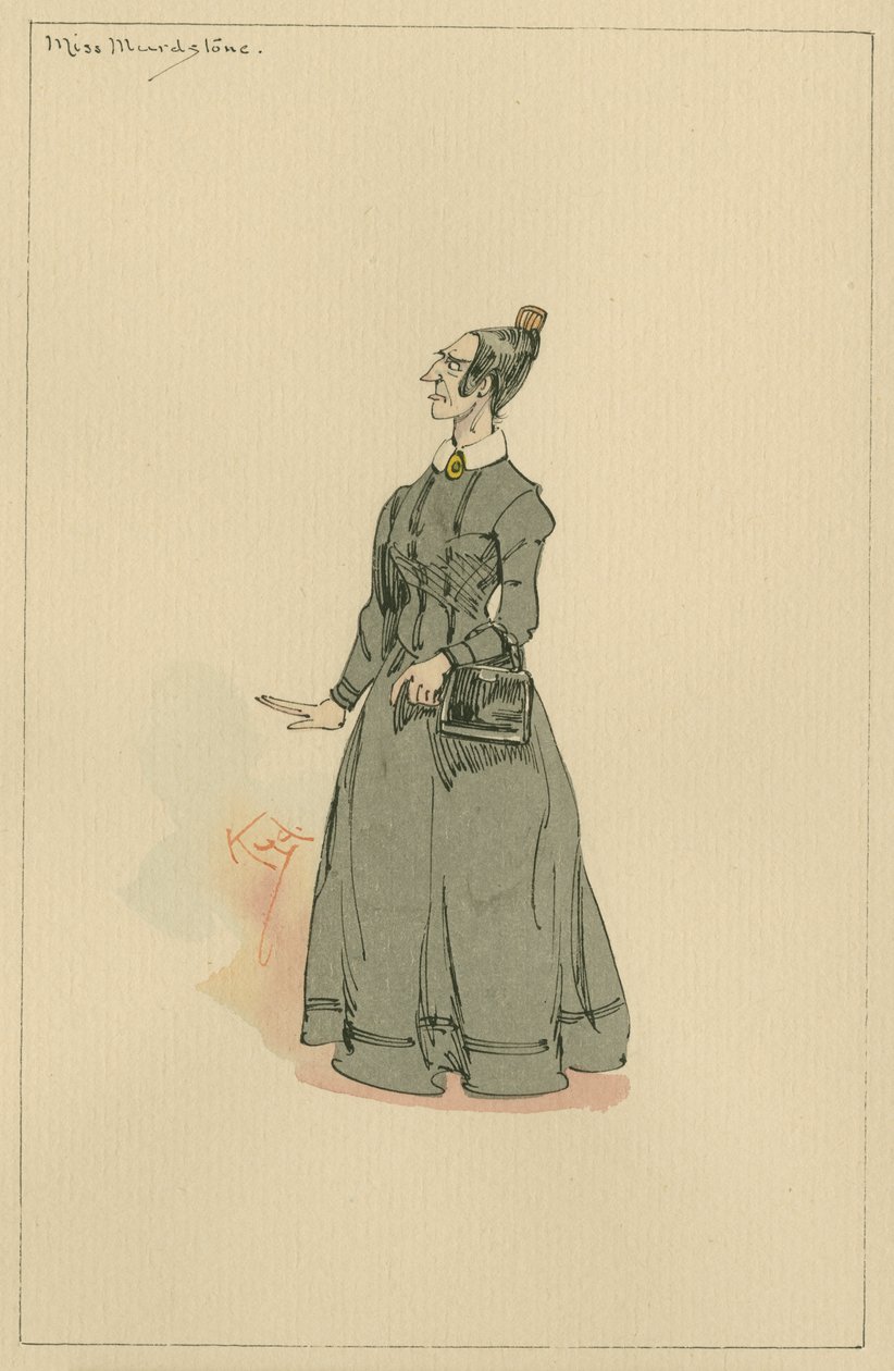 Miss Murdstone, c.1920s door Joseph Clayton Clarke