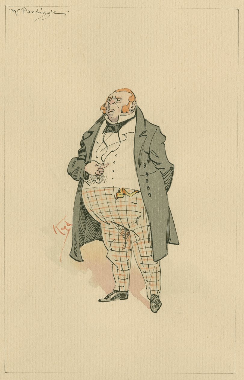 Mr Pardiggle, ca. 1920s door Joseph Clayton Clarke
