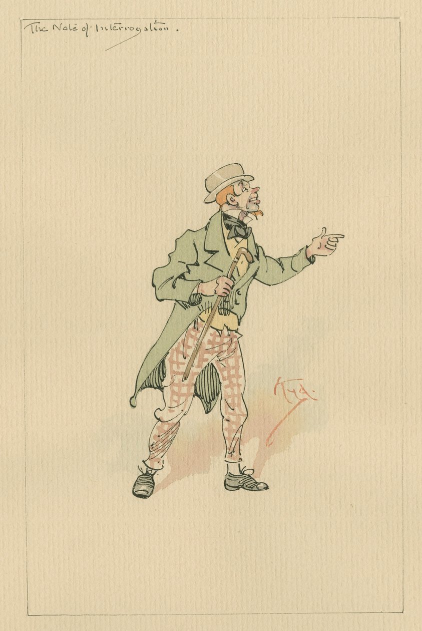 Het vraagteken, ca. 1920 door Joseph Clayton Clarke
