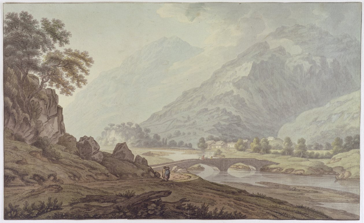 De Grange van Borrodale door Joseph Farington