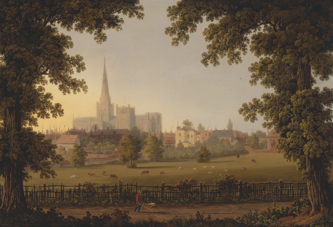 Kathedraal van Chichester door Joseph Francis Gilbert