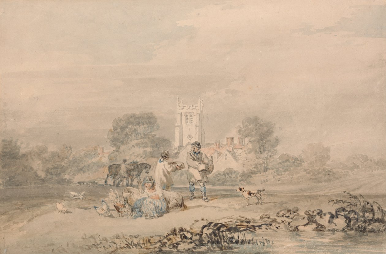 Herfstzaaien van het graan door Joseph Mallord William Turner