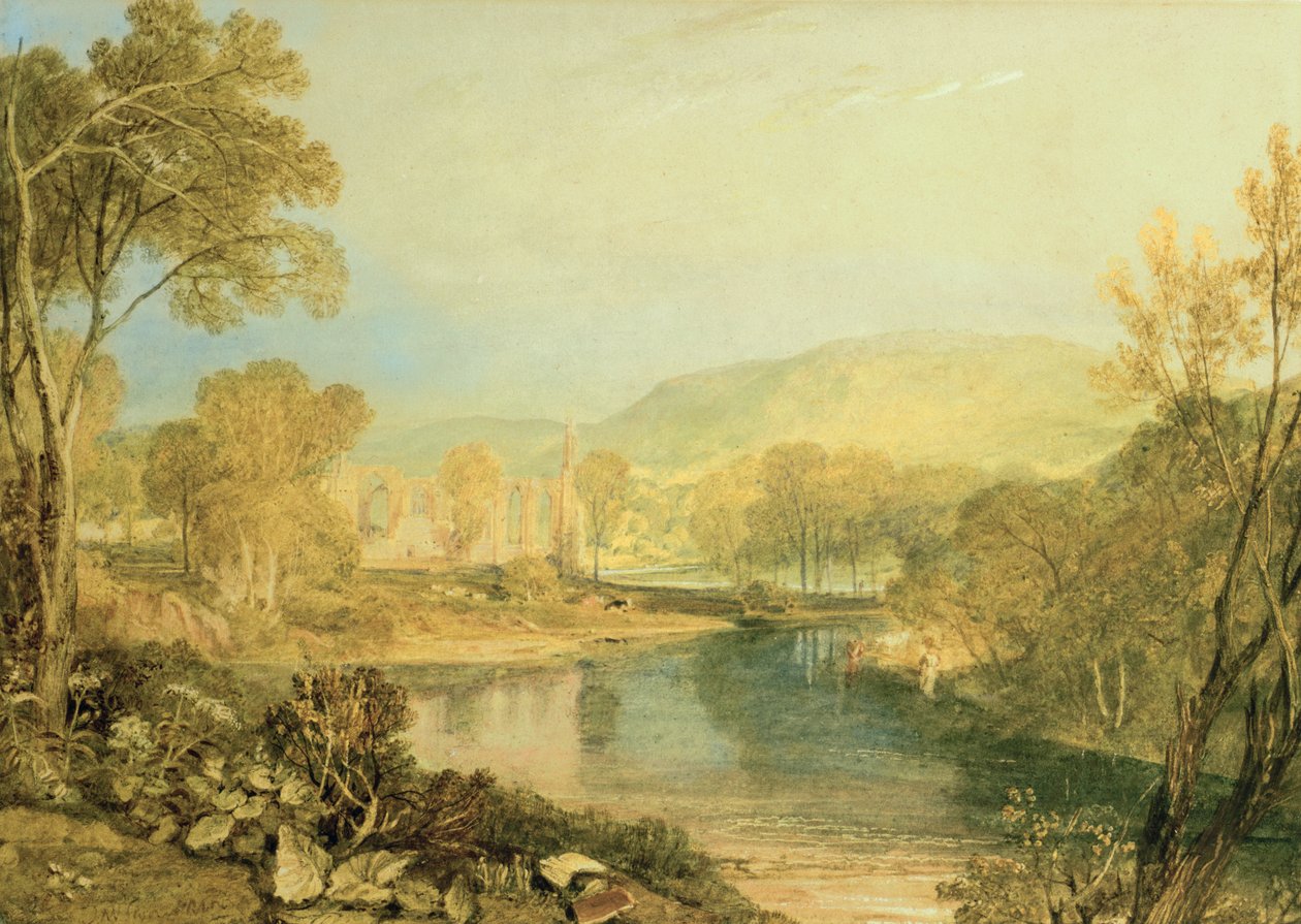 Bolton Abbey door Joseph Mallord William Turner
