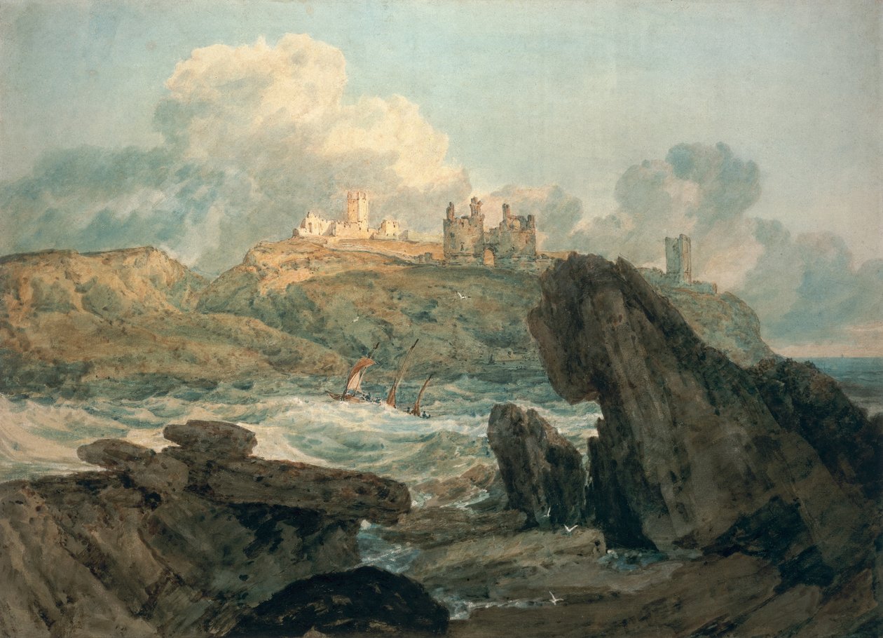 Kasteel Dunstanburgh door Joseph Mallord William Turner