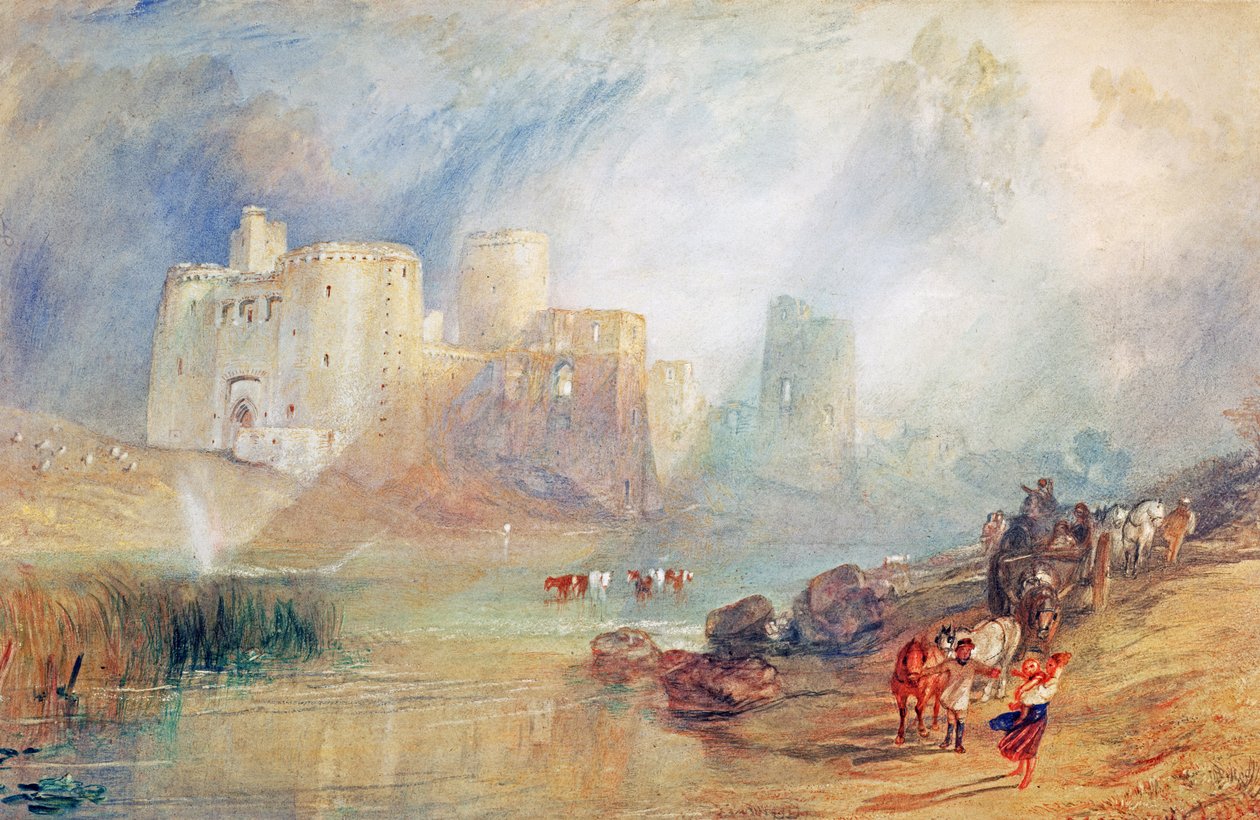 Kidwelly Kasteel, Wales door Joseph Mallord William Turner