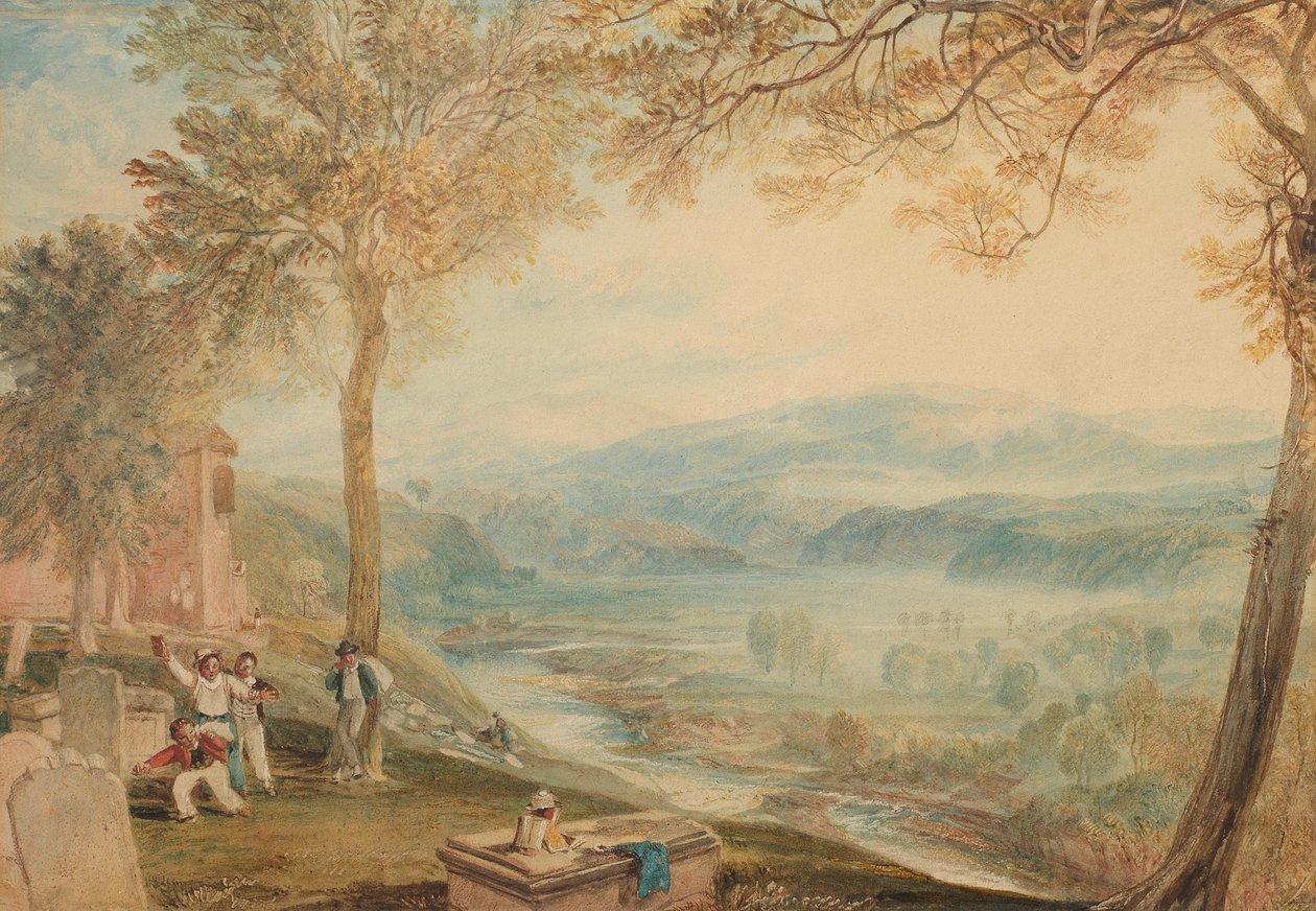 Kerkhof van Kirkby Lonsdale door Joseph Mallord William Turner