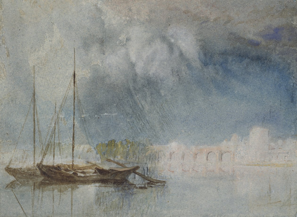 Nantes: Pont Pirmil, ca. 1830 door Joseph Mallord William Turner