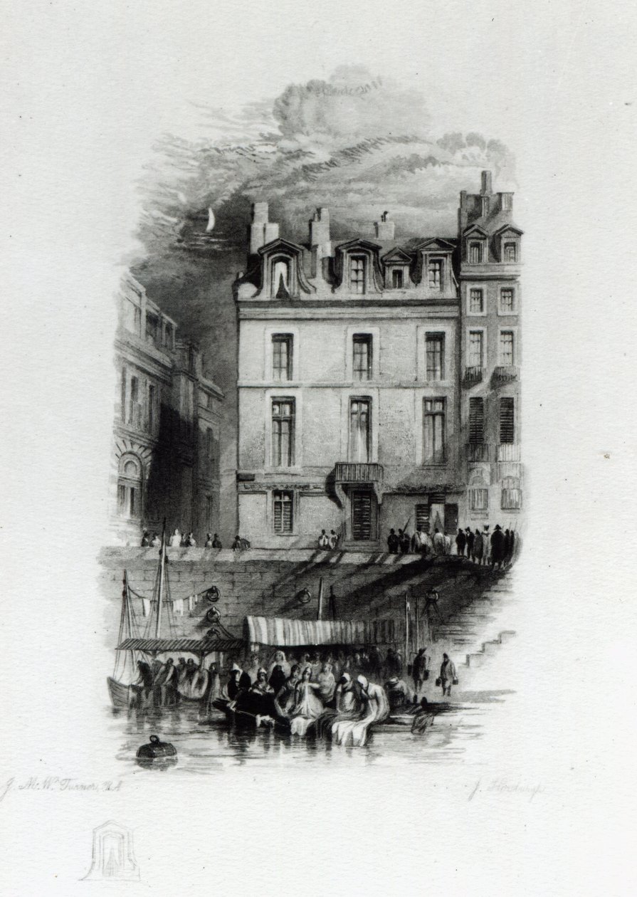 Napoleons Verblijf aan de Quai Conti, 1834-36 door Joseph Mallord William Turner