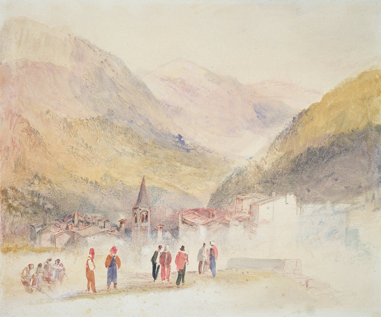 Pre St Didier, 1836 door Joseph Mallord William Turner