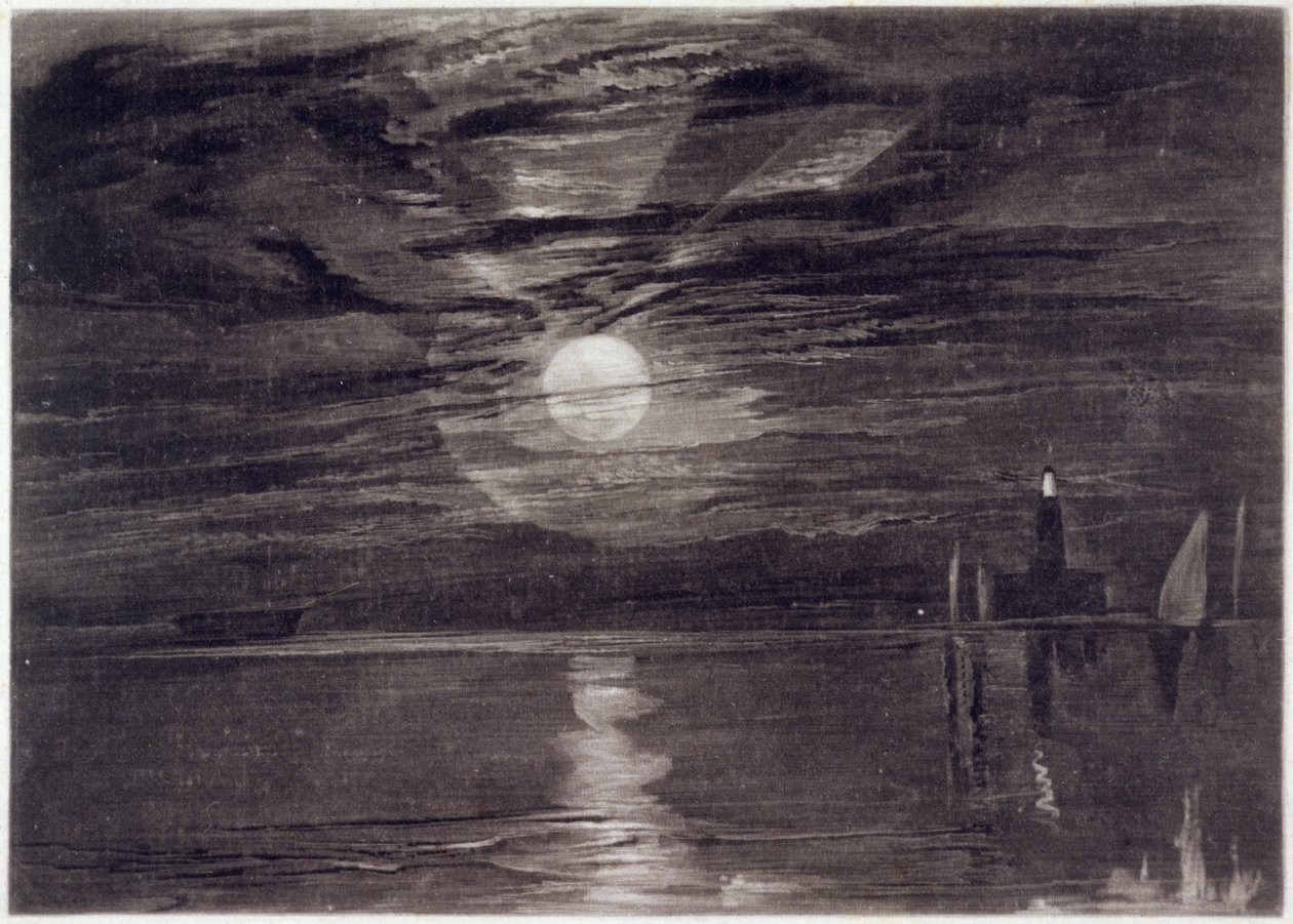 Shields Lighthouse, ca. 1825 door Joseph Mallord William Turner