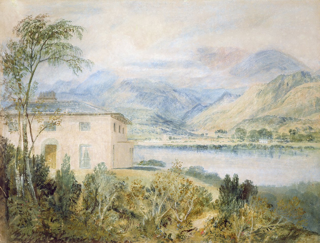 Tent Lodge, bij Coniston Water, 1818 door Joseph Mallord William Turner