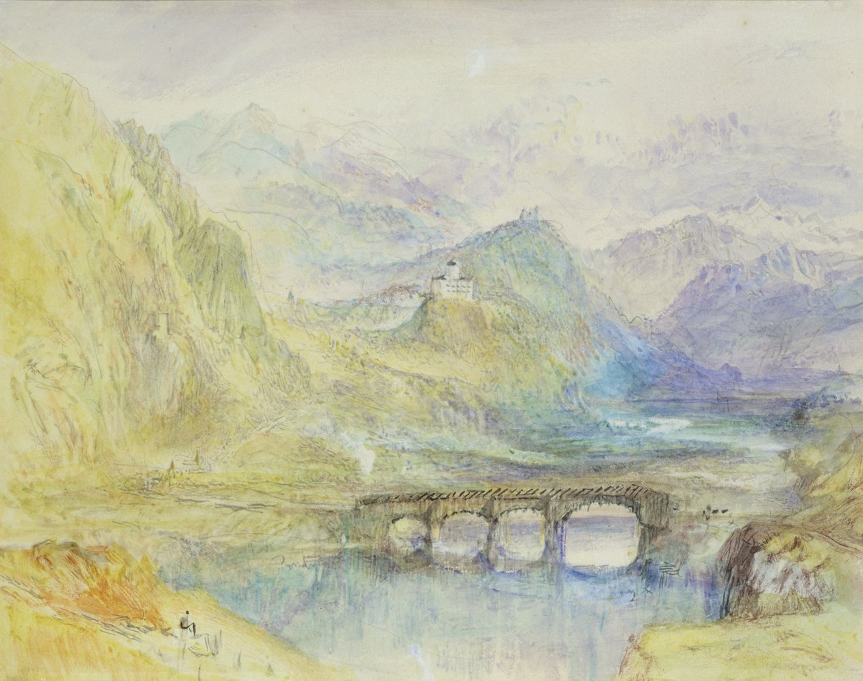 De Domleschg Vallei door Joseph Mallord William Turner