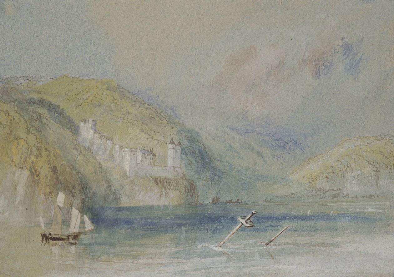 De Seine bij Tancarville, ca. 1832 door Joseph Mallord William Turner