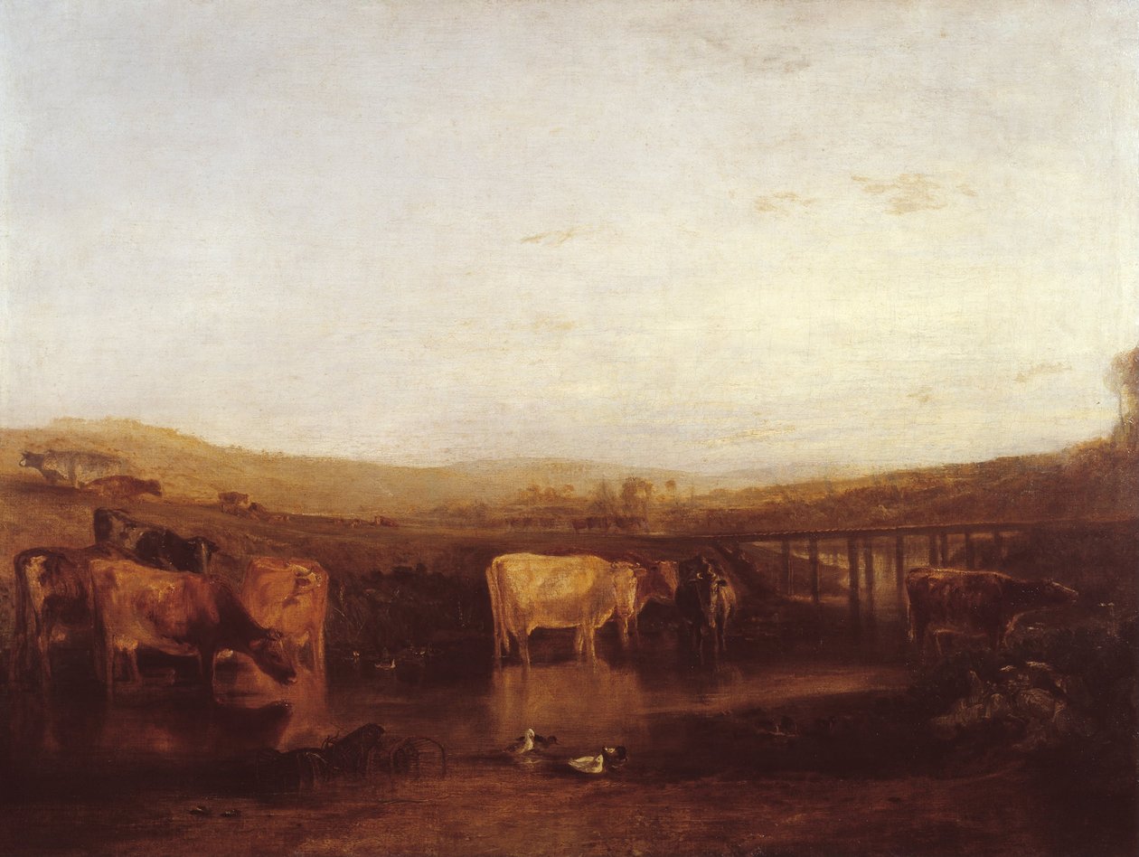 Vereniging van de Theems en Isis (Dorchester Mead, Oxfordshire) door Joseph Mallord William Turner