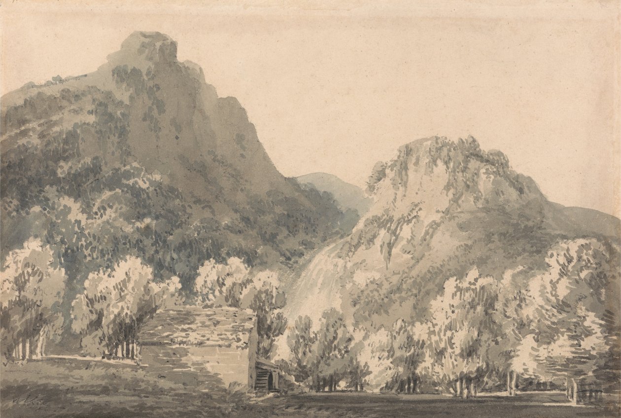 Waterval van Lodore, Cumberland door Joseph Mallord William Turner
