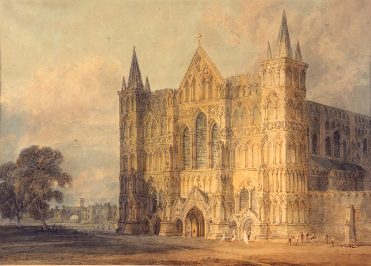 Westelijke Voorzijde van de Kathedraal van Salisbury, 1799 door Joseph Mallord William Turner