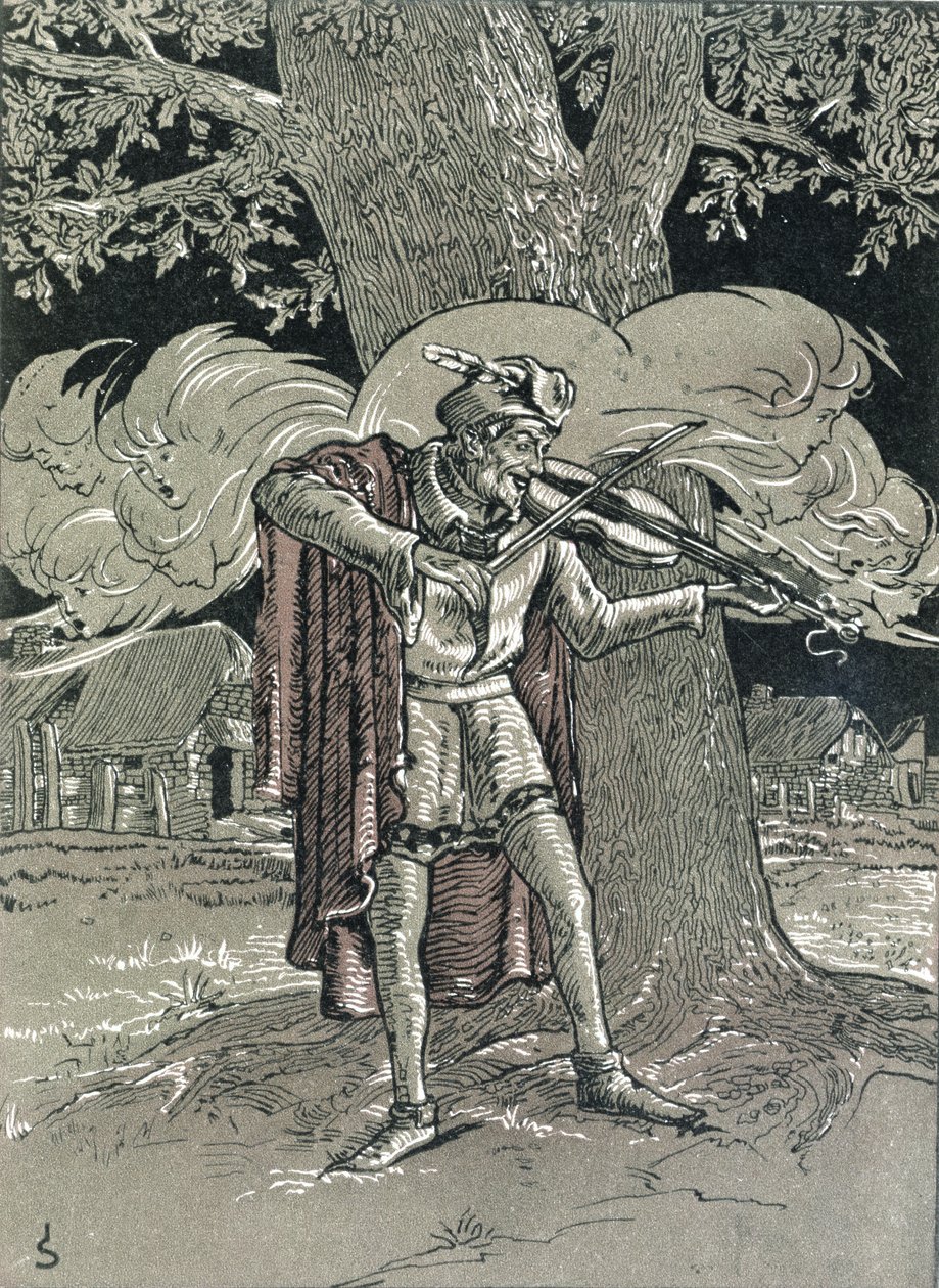 De viool van de duivel, illustratie uit 
