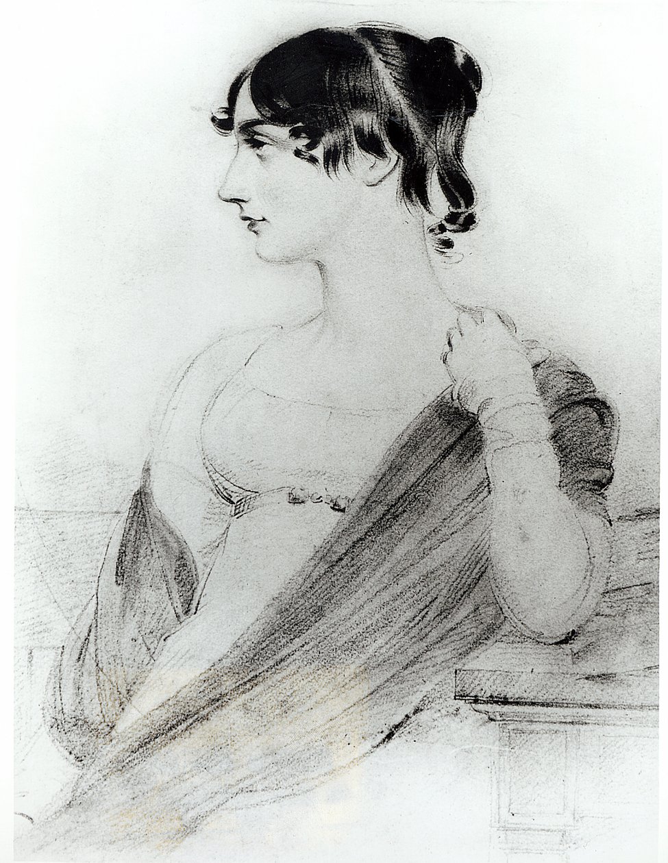 Portret van Maria Edgeworth (1767-1849) door Joseph Slater