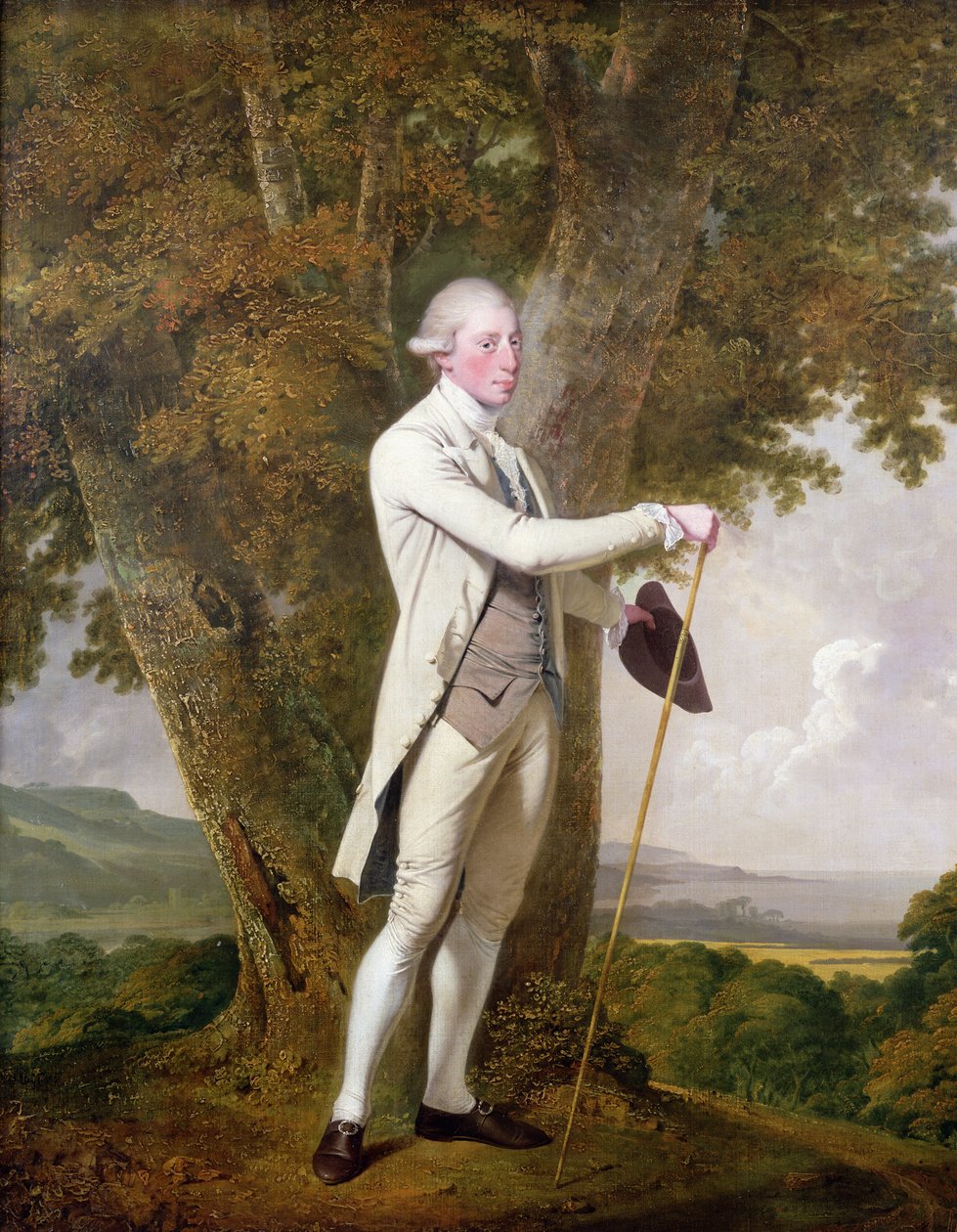 Portret van John Milnes, 12e Hertog van St. Albans (overleden 1810) c.1771-72 door Joseph Wright of Derby