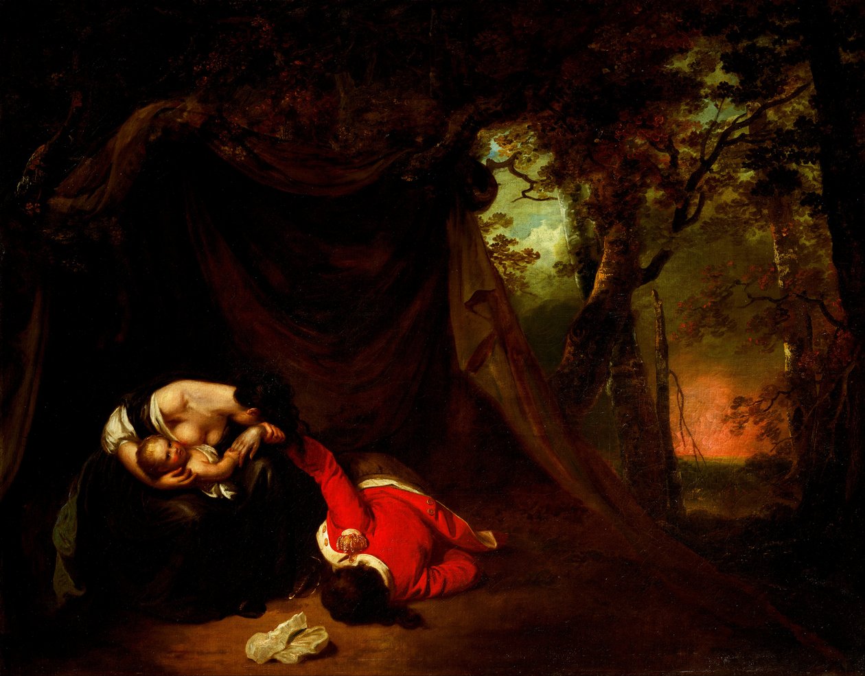 De Dode Soldaat door Joseph Wright of Derby