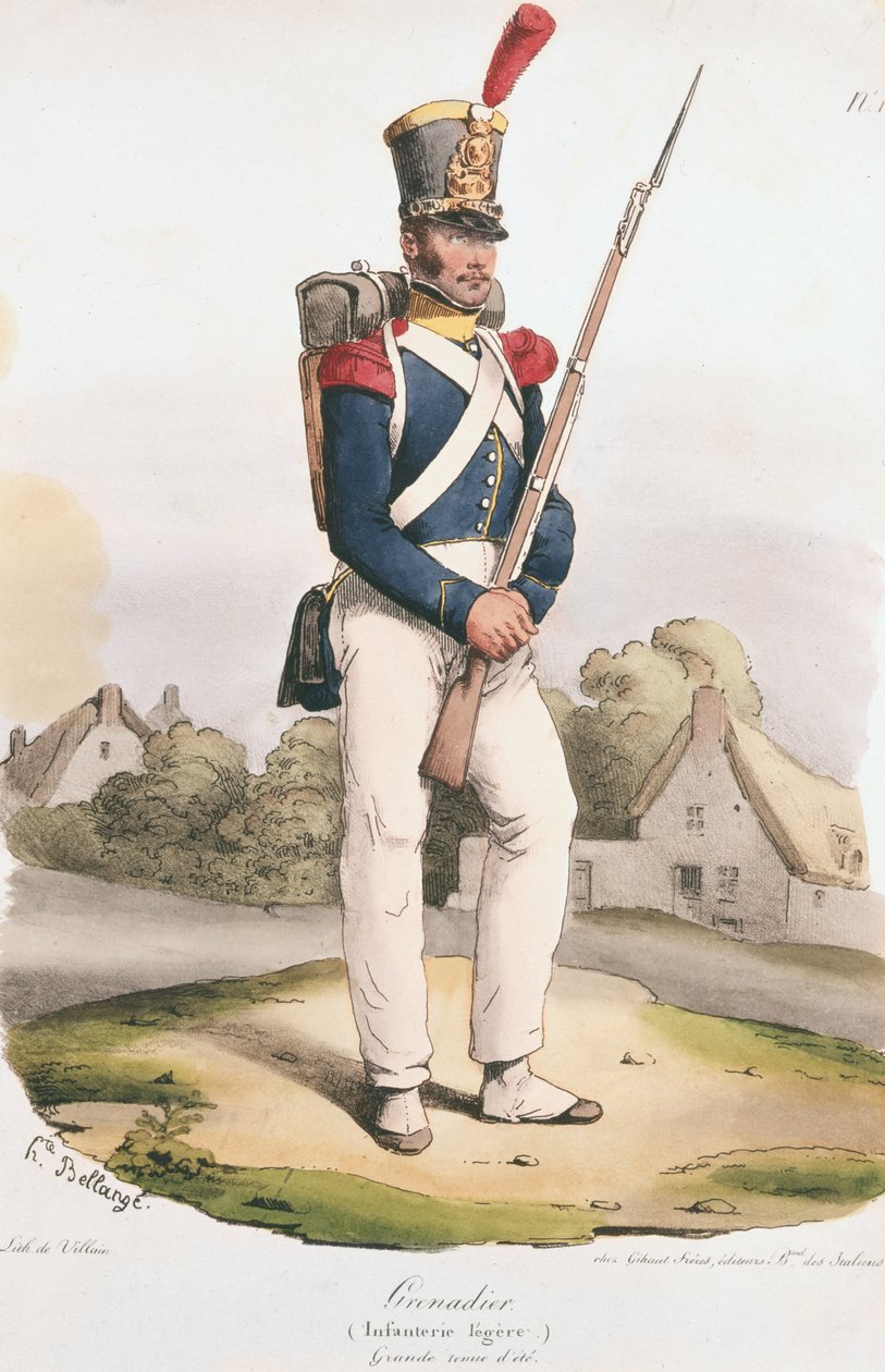 Grenadierwacht door Joseph-Louis Hippolyte Bellange