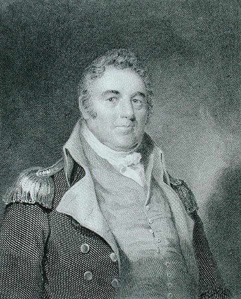 Richard Dale (1756-1826), gegraveerd door Richard W. Dodson naar een kopie van het originele schilderij door James Barton Longacre door Joseph (after) Wood