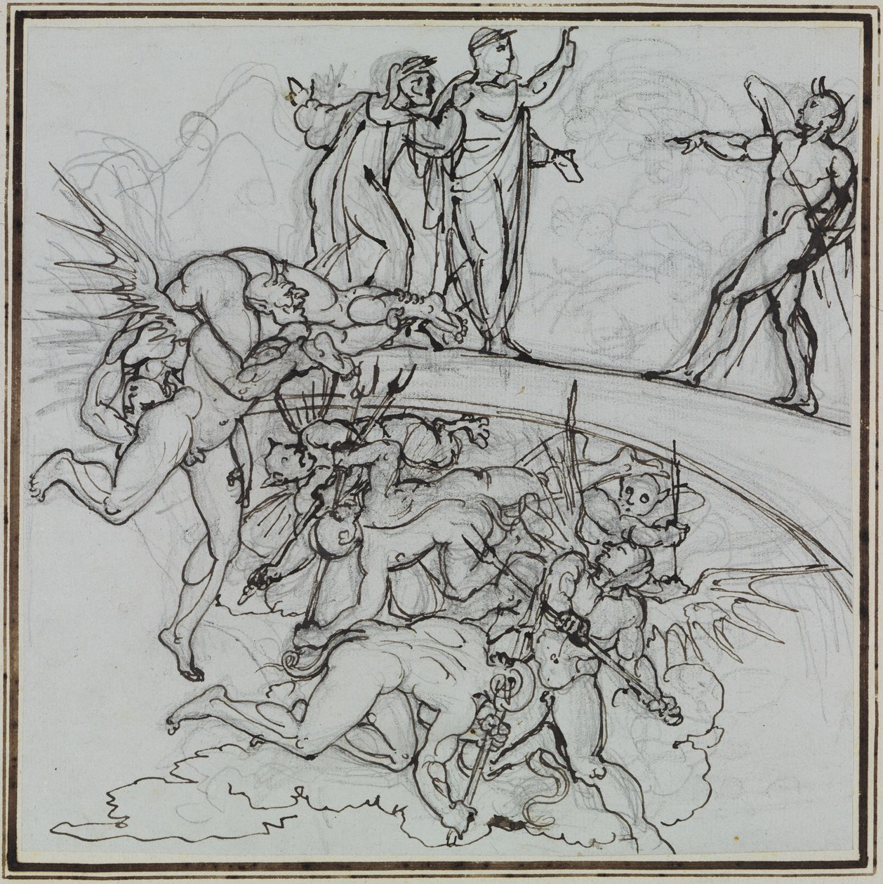 Bij het pekmeer van de omkopers, de raadsheer van Lucca (Dante