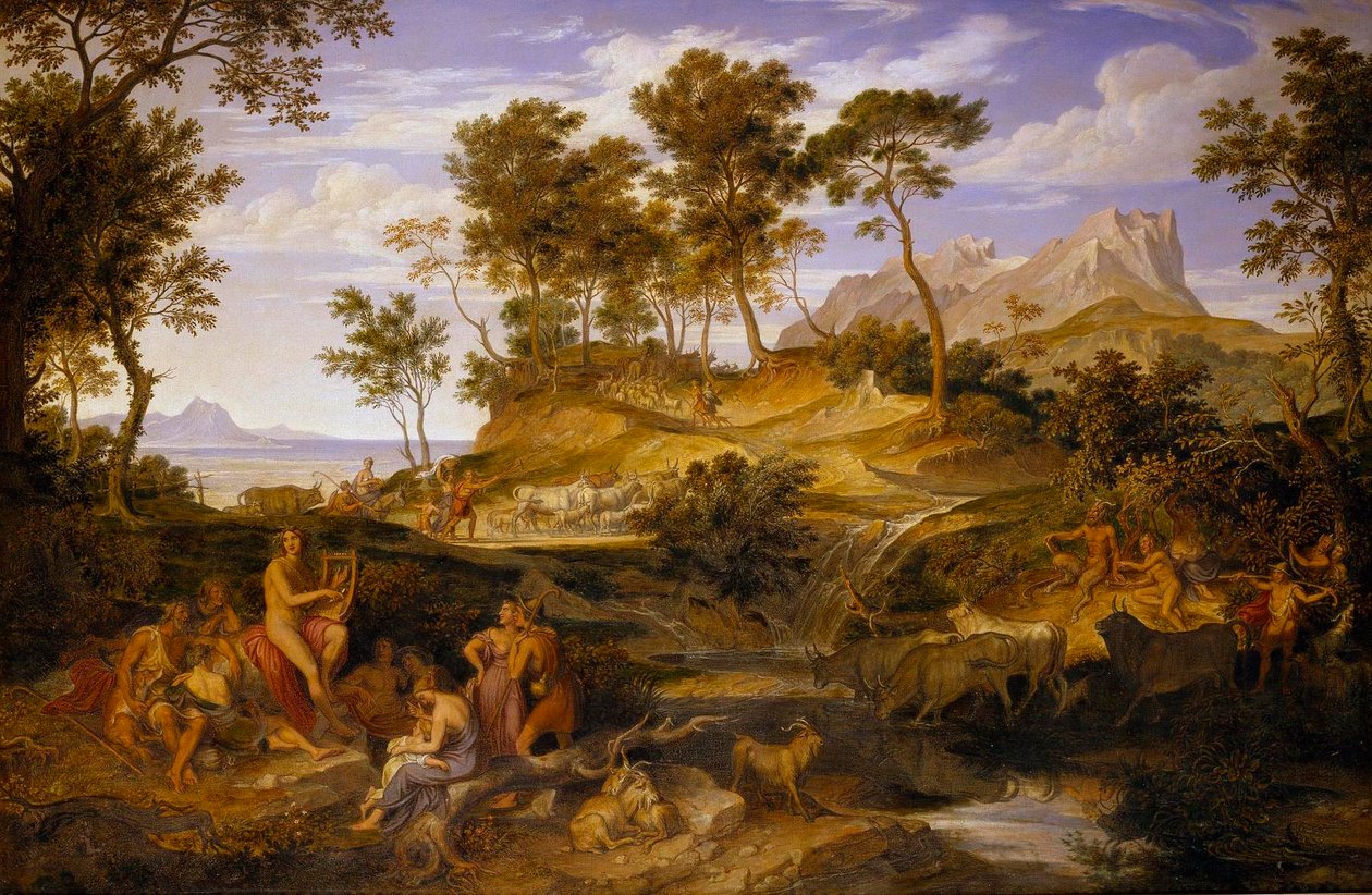 Apollo onder de Thessalische herders door Joseph Anton Koch